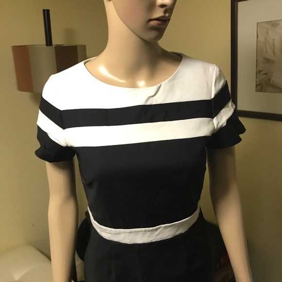 Color block body con pencil dress - Picture 4 of 5